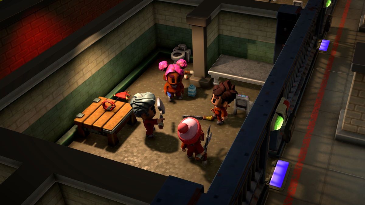 Inmates together in a shared room — official screenshot
