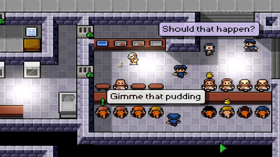 The original The Escapists (2015) in pixel art